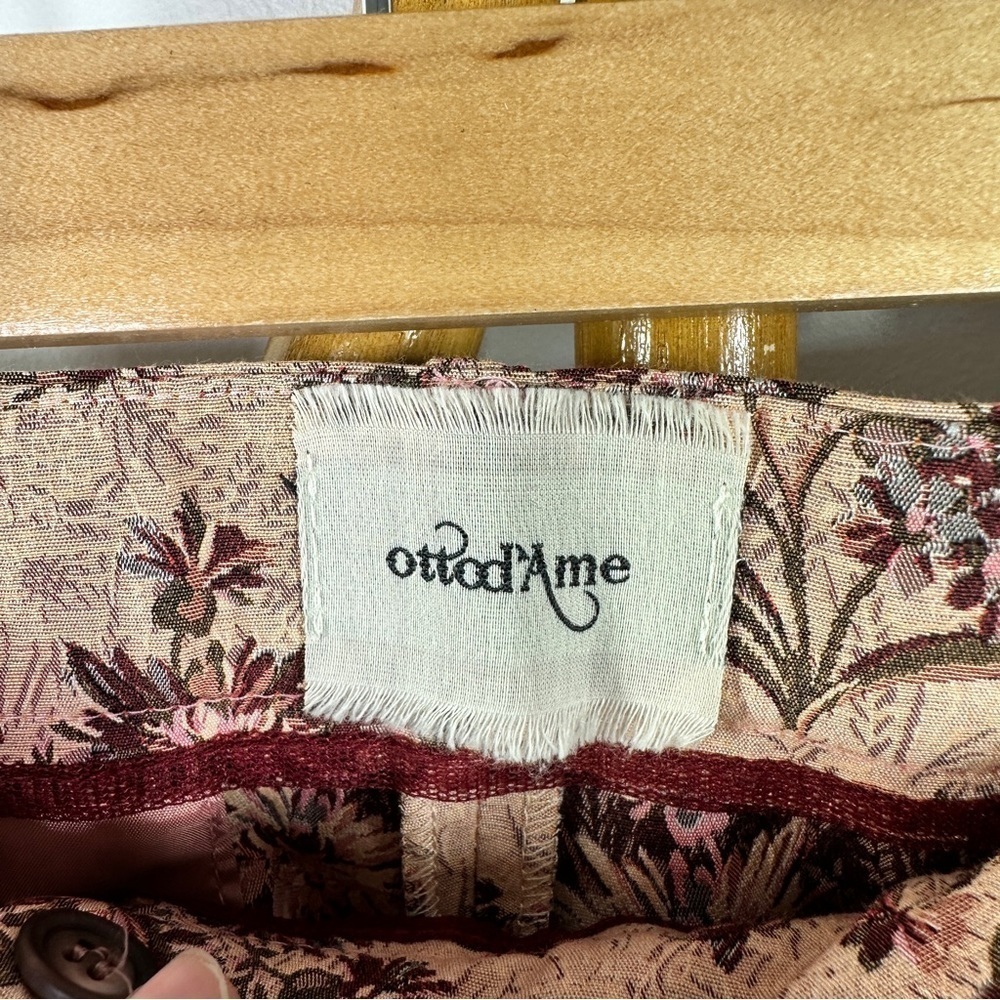 NWT Ottod’Ame Pink Floral Pants sz 48 - Picture 4 of 7